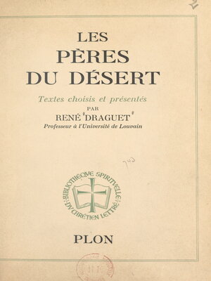 cover image of Les pères du désert